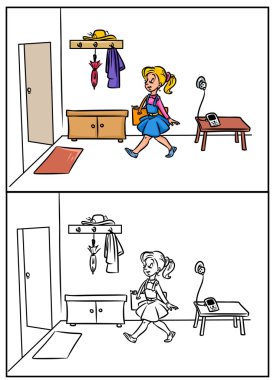 Emanet tablo kızı eve telefon kapalı ateş