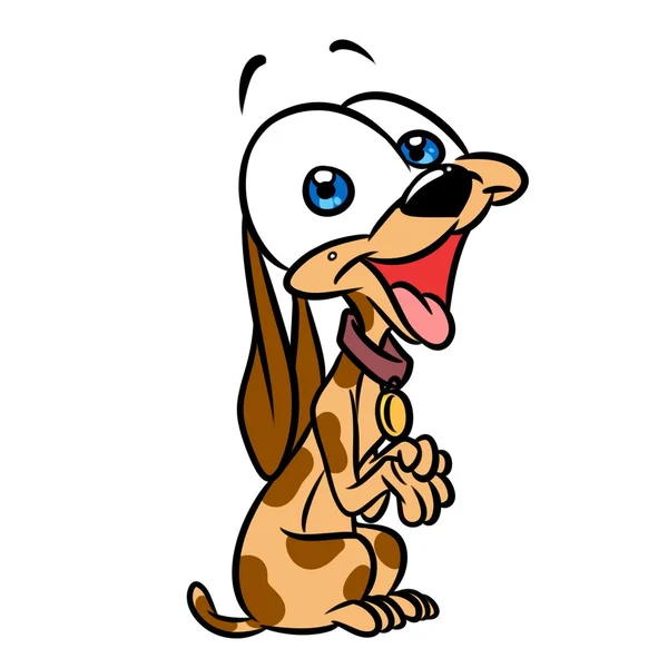 Cheerful dog cartoon — Stock Photo, Image