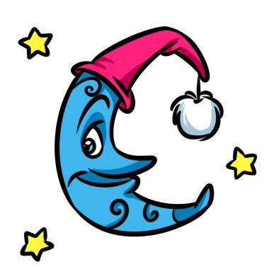 Ay kap karikatür çizimi