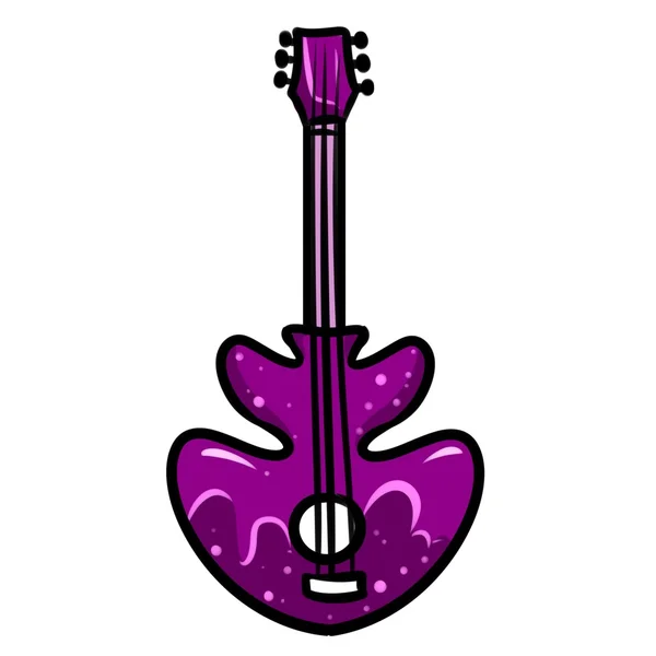 Electric Guitar Music purple cartoon