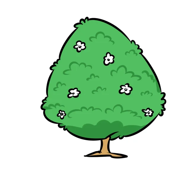Árbol naturaleza elemento de dibujos animados — Foto de Stock