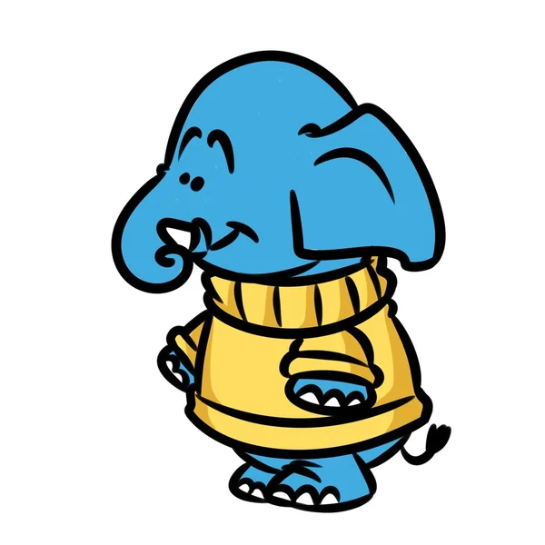 Sweater elephant cartoon