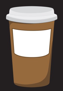 Plastik kahve fincanı sıcak ile .