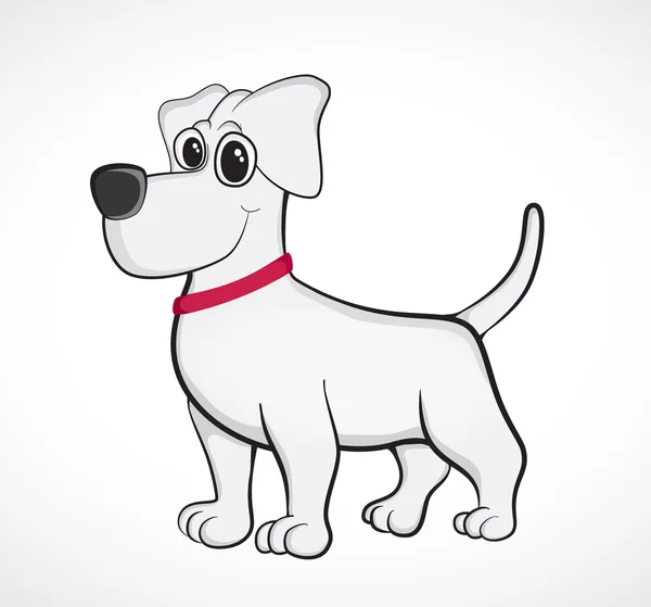 sevimli çizgi köpek sıraladı. vektör çizim.