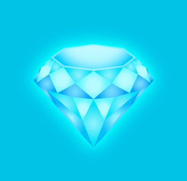 Hellblauer Diamant — Stockfoto