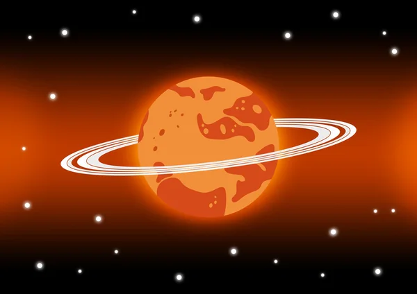 Mars ve uzayda yıldız