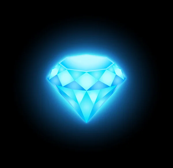 Light blue diamond — Stock Photo, Image