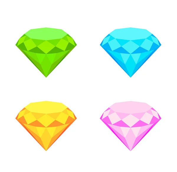 Collection de diamants . — Image vectorielle
