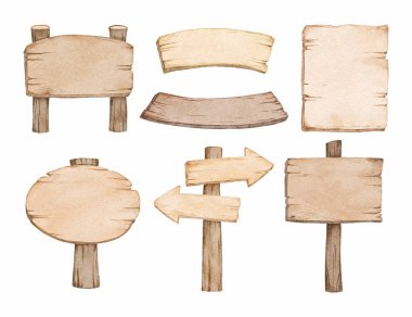 Ahşap tahtanın suluboya çizimi