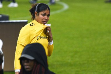 TORONONONONONTO, ONTARIO, CANADA - NOVEMBER 15, 2025: AFC Toronto kalecisi Sierra Cota-Yarde, takımı Kuzey Süper Ligi Finali 'ni BMO Field' da Vancouver Rise FC 'ye 2-1 kaybettikten sonra hayal kırıklığını gösteriyor.