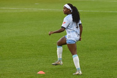 Toronto, ON, Kanada - 15 Kasım 2025: # 4 Nikayla Small of AFC Toronto, BMO Field 'da Vancouver Rise ile AFC Toronto arasındaki NSL final maçında ısındı (Skoru 1: 2, Vancouver Rise kazandı))