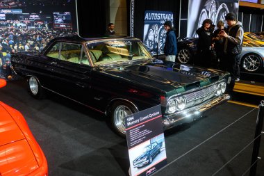 Toronto, ON, Kanada - 13 Şubat 2026: Klasik 1964 Mercury Comet Cyclone arabası tasarımını 2026 Canadian AutoShow, Toronto 'da sergiledi.