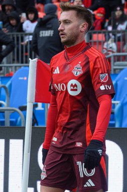 Toronto, ON, Kanada - 14 Mart 2026: Toronto FC 'li Corce Mihailoviç # 10 BMO Field' da oynanan MLS normal sezon maçında. Puan 1: 1.