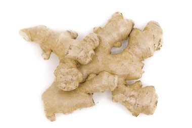 Taze zencefil kökü parlak beyaz ışığa karşı sergilenir. Detaylı, doğal yapısını ortaya çıkarır.