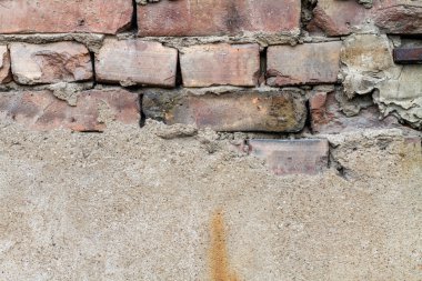 Eski tuğla duvar.
