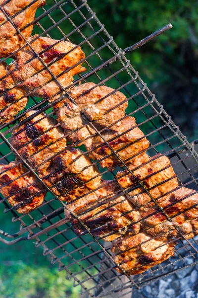 El lomo de cerdo hecho en un brasero — Foto de Stock