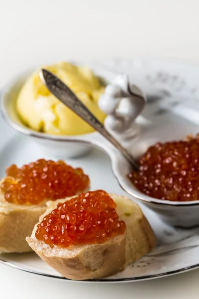 Red salmon caviar — Stock Photo, Image