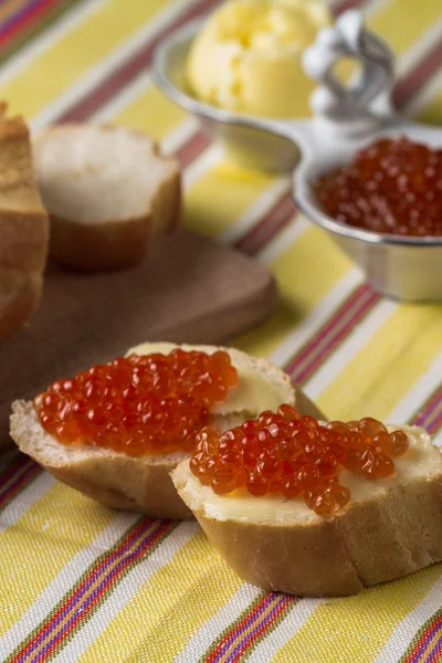 Red salmon caviar — Stock Photo, Image