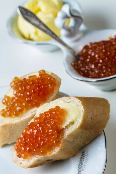 Red salmon caviar — Stock Photo, Image