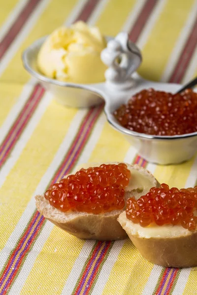 Red salmon caviar — Stock Photo, Image