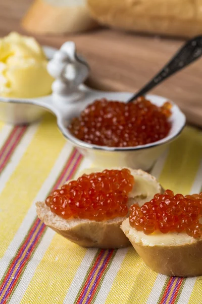 Red salmon caviar — Stock Photo, Image