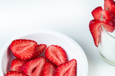 taze kırmızı çilek