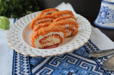 Peynirli havuç rulo