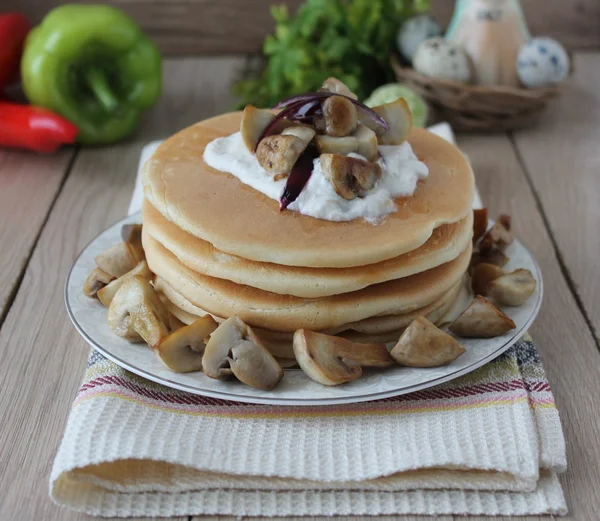 Krep mantar ve ekşi krema