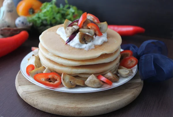 Krep mantar ve ekşi krema