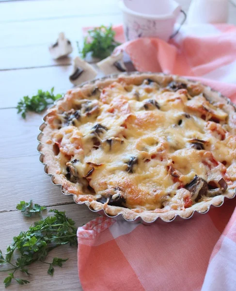 vegetable pie with vegetables and cheese