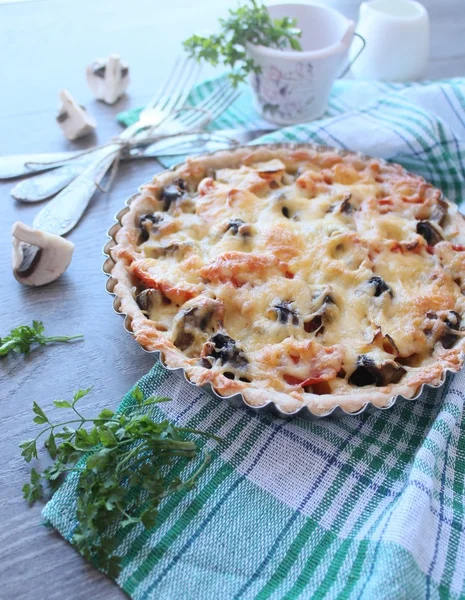 sebze ve peynir ile sebze pie