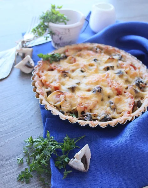 sebze ve peynir ile sebze pie