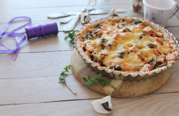 sebze ve peynir ile sebze pie