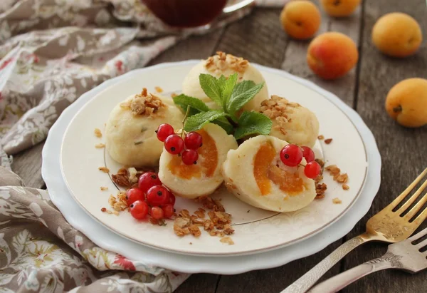 Süße Früchteknödel — Stockfoto