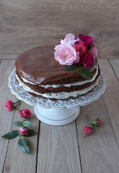 Rococoa ケーキ、おいしいチョコレート ケーキ. — ストック写真