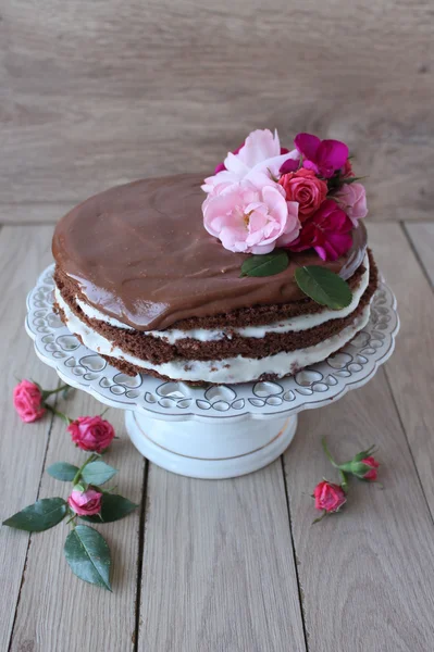 Рококоа торт, вкусный шоколадный торт . — стоковое фото