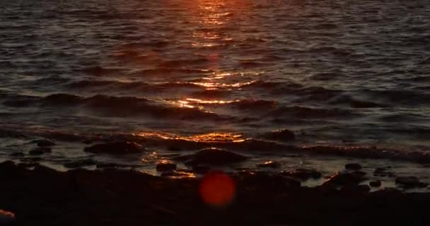Величественный Пейзаж Заката Восхода Солнца Удивительный Свет Природы Облачное Небо — стоковое видео