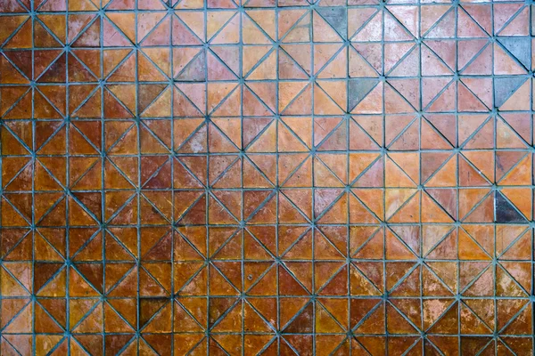 Triangel mosaik vägg — Stockfoto