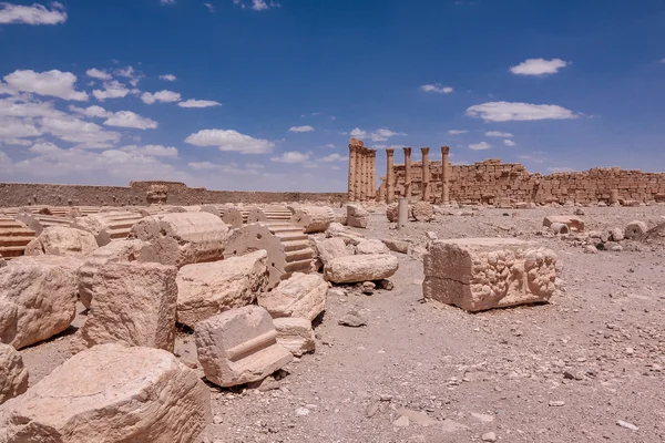 As ruínas da cidade antiga Palmyra, Síria — Fotografia de Stock