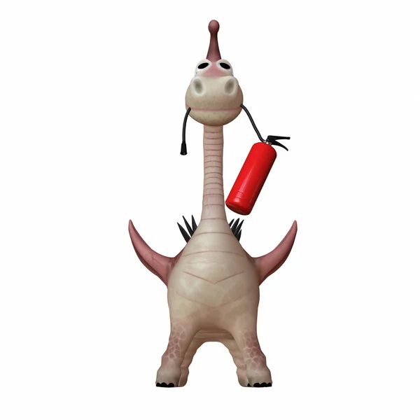 Dragon itfaiye yangın söndürücü 3d çizim ile
