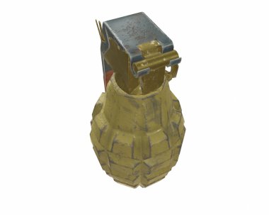 Mk2 el bombası 3d çizim