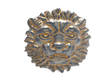 Aslan başı 3D Illustration. bir aslan metal başkanı. Takı başkanı aslan. Aslan altın başkanı. Aslan ahşap başkanı. Aslan şeffaf başkanı. elmas çizik kırık