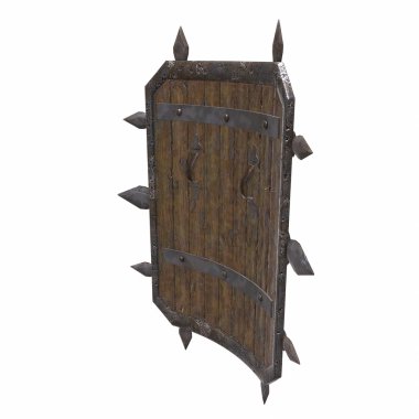 Eski antik kalkan 3d çizim
