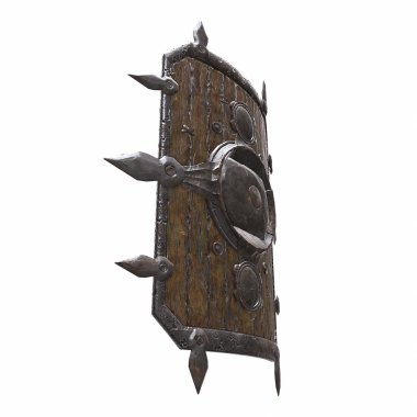 Eski antik kalkan 3d çizim