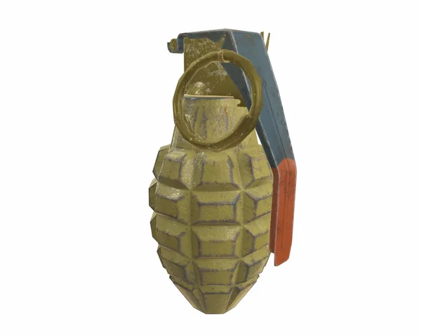 Mk2 el bombası 3d çizim — Stok fotoğraf