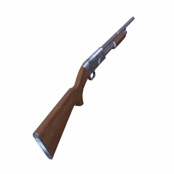 Ithaca старые дробовики 3D иллюстрация на белом фоне
