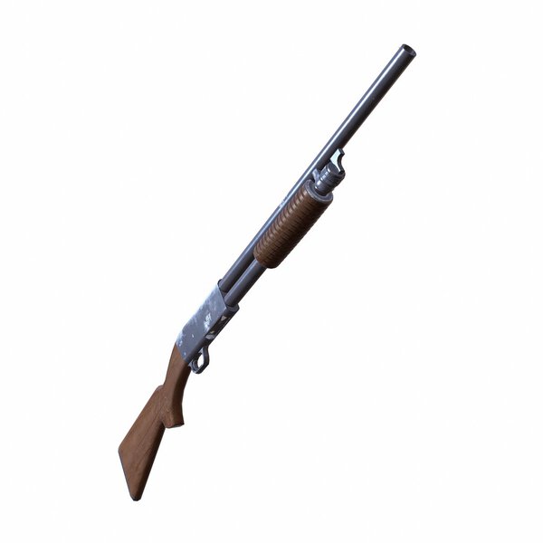 Ithaca старые дробовики 3D иллюстрация на белом фоне
