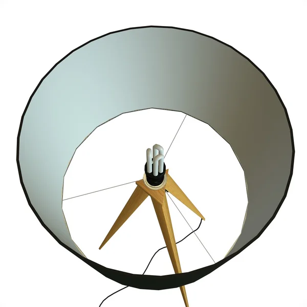 Illustrazione 3d di una lampada — Foto Stock