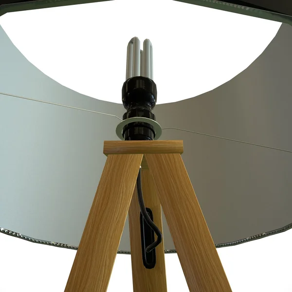 Ilustração 3d de uma lâmpada — Fotografia de Stock