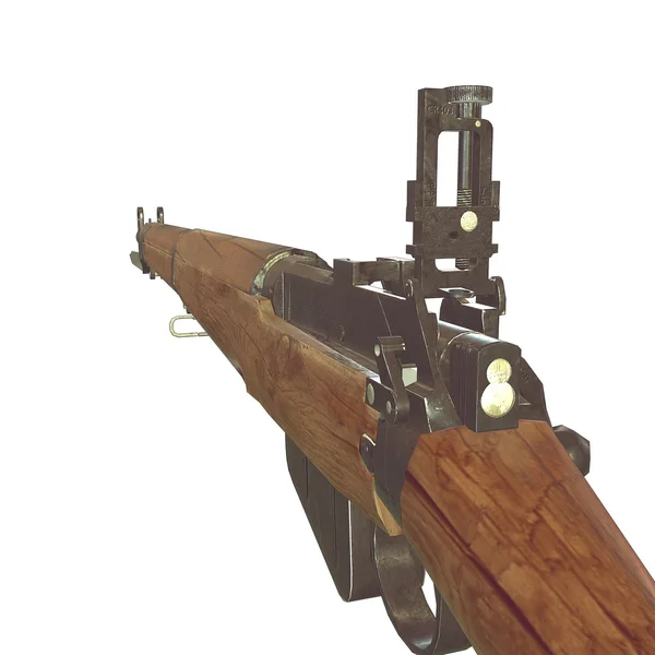 eski tüfekler 3d çizim. silah çapraz. simgesi silah. ahşap varil kırık. süngü bıçak kan ile. Beyaz arka plan